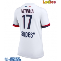 Paris Saint-Germain Vitinha #17 Replica Away Shirt Ladies 2025-26 Short Sleeve